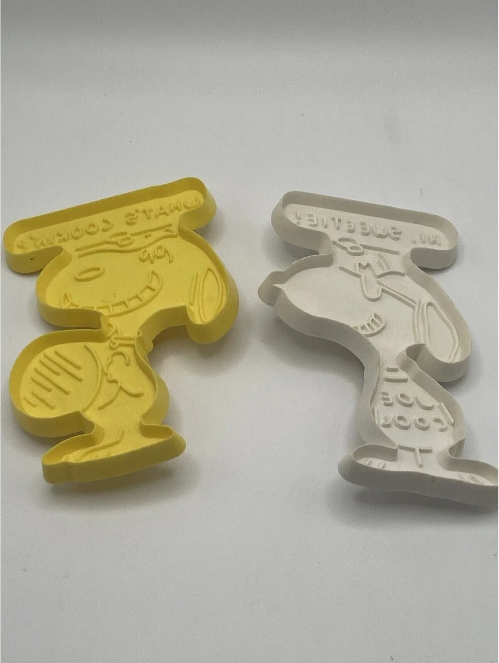 Vtg 1958 Snoopy Cookie Cutters, Set Of 2, Hallmark Joe Cool